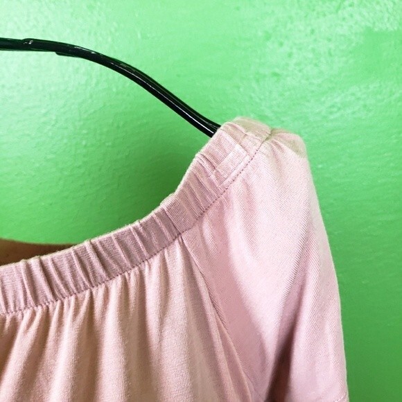 American Eagle Outfitters Soft Off The Shoulders Lace Tie Shirt Size Large - Picture 8 of 9